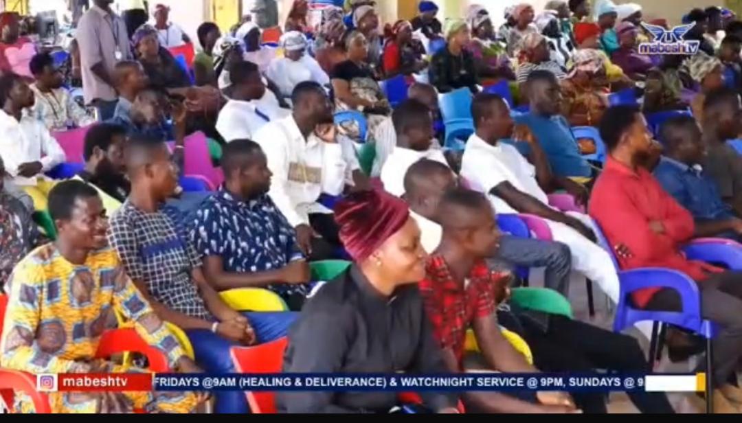 A section of the congregation