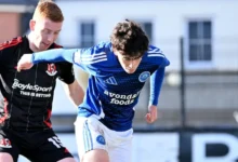 Christopher Atherton played for Glenavon at 13 years and 329 days old