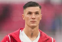 Benjamin Sesko has scored 16 goals in 41 appearances for Slovenia